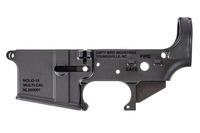 Dirty Bird NOLO AR-15 Stripped Forged Lower Receiver - D250 - $69.95 (FREE Shipping over $50)