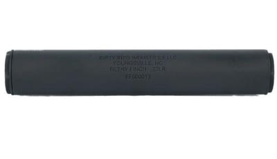 Dirty Bird .22LR Rimfire Suppressor - Filthy Finch - Black Cerakote - Blem - $139.95 
