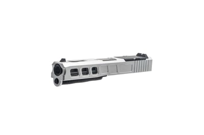 Glock 19 Gen 1-3 Complete Slide with RMR Cut Ported Barrel Silver Cerakote - $225
