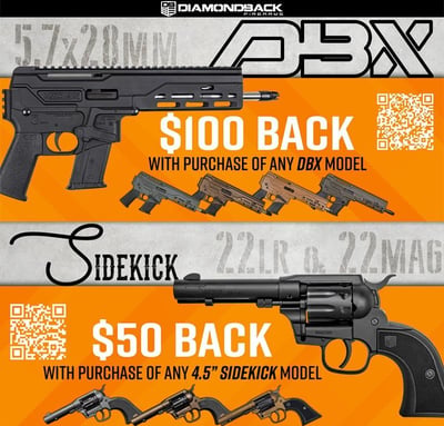 Diamondback Promotions: DBX and Sidekick Rebates
