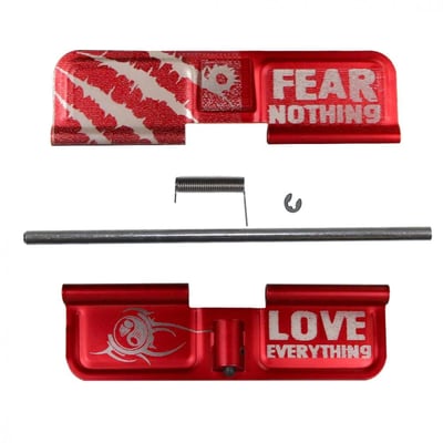 AR-15 Fear Nothing and Love Everything Engraving - Red - $12.95