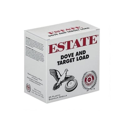 ESTATE Game & Target 2.75in 7.5 Shot 1-1/8oz 12 Gauge Ammo, 25 Round Box - $5.8