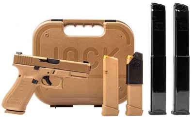 GLOCK G19X 9mm 4" Barrel 5 Mag Package - $596 