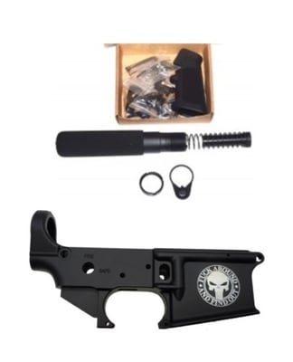 LABOR DAY SALE: Konza Guns AR15 Pistol Unassembled Lower FAFO - $95.99