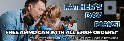 Father's Day Offer - FREE 30-caliber metal military ammo can with every purchase of $300+ 