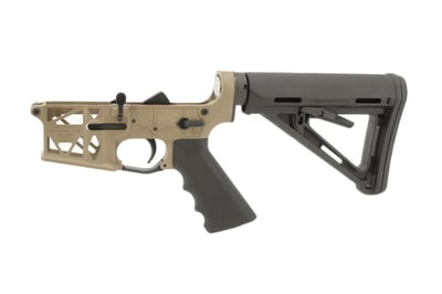 Grid Defense AR15 Skeletonized Rifle Lower Receiver - Magpul FDE - $325
