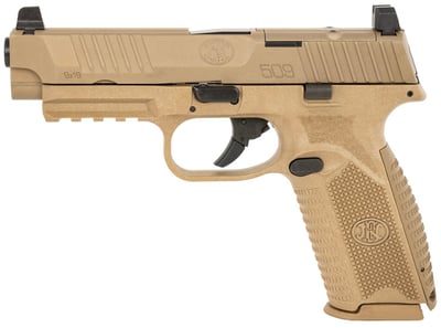 FN 509F MRD 9mm 4.5" 17rd Pistol, Flat Dark Earth - $499.99 