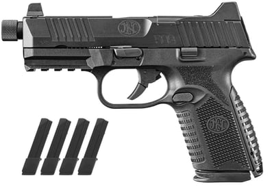 FN 509 Midsize Tactical 9mm 24-Rds Optic Ready Pistol with 4.5" Threaded Barrel and Five Magazines - $659 (Free S/H on Firearms)