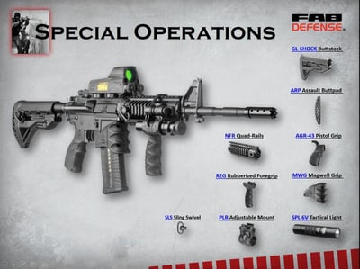 Fab Defense Special Operations Upgrade Kit for M4, M16 & AR15 - $345 (FREE S&H) code: SpecialOperation deal until 1 December