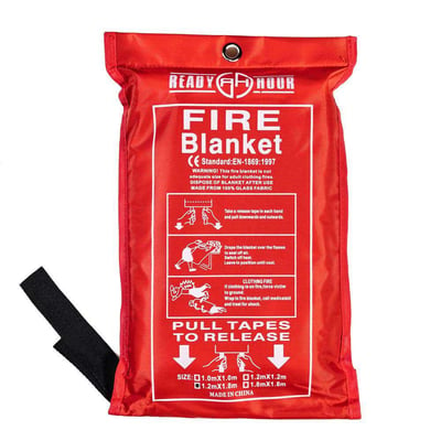 Fire Blanket by Ready Hour (Large Size, 47.2" H x 70.8" W) - $19.95 (Free S/H over $99)