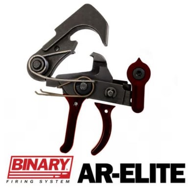 Franklin Armory AR-ELITE AR-15 Binary Trigger, Limited Edition, Includes Crimson Red Curved and Flat Trigger Bows & Safety Lever - $319.99 