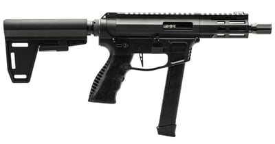GForce Arms JAWBONE 9mm 33rd 5" Black Braced Pistol - $379.88