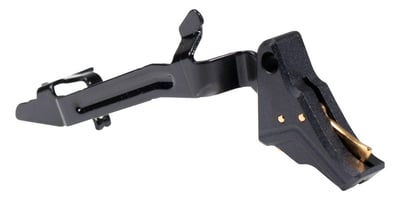 Tyrant Designs CNC I.T.T.S. Glock Gen 3-4 Compatible Trigger with Bar, Black-Gold, Screw/Safety - Shoe with Trigger Bar - $80.99