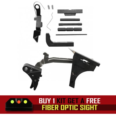 Glock 19 compatible Lower Complete Parts Kit - $59.99 + FREE Fiber Optic Sight + FREE Shipping