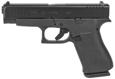 Glock 48 MOS, Black (PA4850202FRMOS)-Blue Label Program - $444.50 