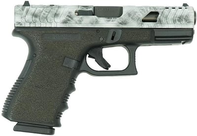 Glock 19 Gen 3 9mm Custom Static Stipple Frame Marbled Slide - $599