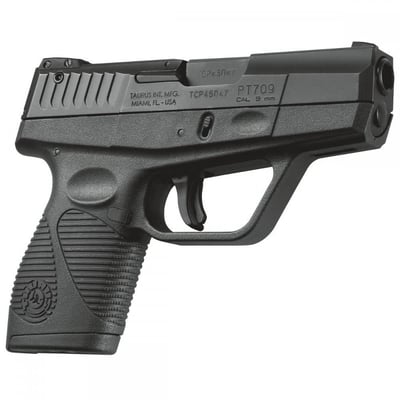 Taurus 709 Semi-automatic Small 9MM 3" Polymer Blue 7Rd 1 Mag 3 Dot - $265.99  ($7.99 Shipping On Firearms)