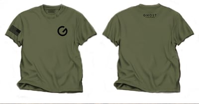 Ghost Firearms T-Shirt Military Green/Black - $10.99