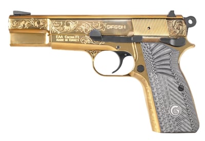 Girsan MC P35 Gold Engraved 9mm 4.87" Barrel 15-Rds - $866.91 (Free S/H on Firearms)