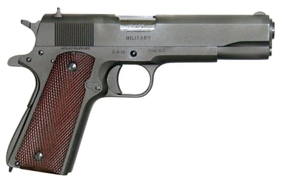 Global Trade Defense Military 1911 .45 ACP 5" Barrel 9-Rounds Wood Grip - $561.99 ($9.99 S/H on Firearms / $12.99 Flat Rate S/H on ammo)