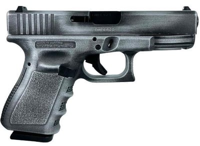 Glock 19 Gen 3 Custom 9mm 4" Crushed Silver Distressed 15 Round Capacity - $519.0 