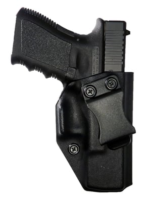 Minimalist AIWB/IWB Holster w/ Concealment Wing for Glock 19/19x/23/32 – Right Hand, Black, Adjustable - $19.99 SHIPPED