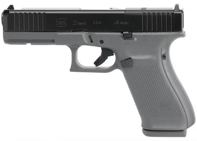 Glock 21 MOS Gen 5 .45ACP 4.61" 13rd x3 magazines Optic Ready w/ Modular Optic System, Grey - $620 
