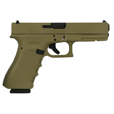 Glock 17 Gen 3 Flat Dark Earth 9mm 4.49" Barrel 17-Rounds with Contrast Sights - $482.99 ($9.99 S/H on Firearms / $12.99 Flat Rate S/H on ammo)