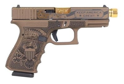 Glock 19 Gen3 Trump 9mm Pistol 4.01" 15 Rd Burnt Bronze - $649.99 