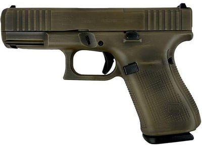 Glock 19 Gen5 MOS Distressed Bazooka Green 9mm 4.02" Barrel 15-Rounds - $465.50 