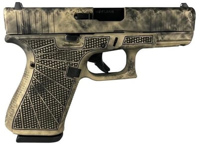 Glock 19 Gen5 Custom Marble 9mm 4.02" Barrel 15-Rounds - $549 
