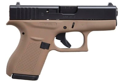 Glock 42 Dark Earth / Black .380 ACP 3.2" Barrel 6-Rounds - $434.69 