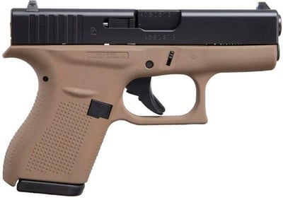 Glock 42 Dark Earth / Black .380 ACP 3.2" Barrel 6-Rounds - $435.82 