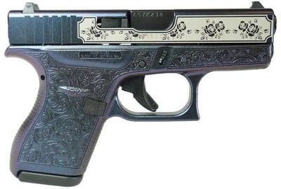 Glock 42 "Glock & Roses" Mongoose Purple .380 ACP 3.25" Barrel 6-Rounds - $499 