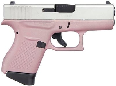 Glock 43 Pink / Aluminum 9mm 3.4" Barrel 6-Rounds - $476.09 
