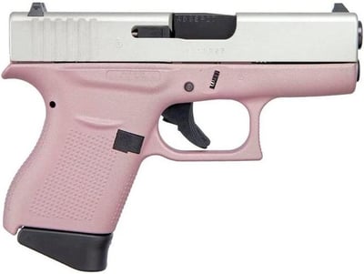 Glock 43 Pink / Aluminum 9mm 3.4" Barrel 6-Rounds - $477.33