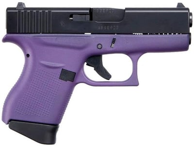 Glock 43 Purple / Elite Black 9mm 3.4" Barrel 6-Rounds - $476.09 