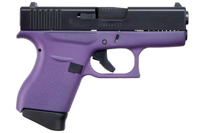 Glock 43 Purple / Elite Black 9mm 3.4" Barrel 6-Rounds - $477.33 