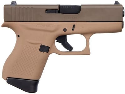 Glock 43 Dark Earth / Patriot Brown 9mm 3.4" Barrel 6-Rounds - $477.33