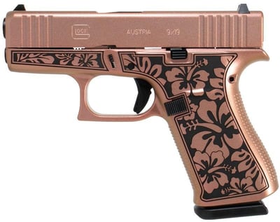 Glock 43 "Hibiscus" Chimera 9mm 3.4" Barrel 6-Rounds - $460.23