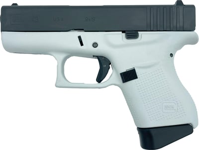 Glock 43 White / Black 9mm 3.39-inch Barrel 6-Rounds GrabAGun Exclusive - $449.99 ($9.99 S/H on Firearms / $12.99 Flat Rate S/H on ammo)