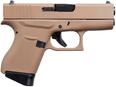 Glock 43 USA Dark Earth 9mm 3.4" Barrel 6-Rounds - $476.09 (Add To Cart) 