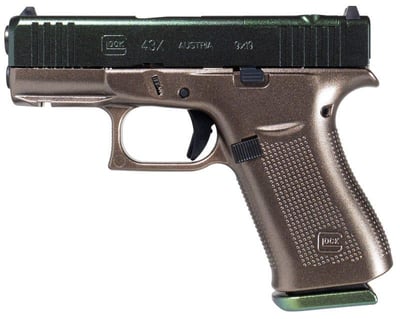 Glock 43X MOS "Cypress Raptor" Green / Flat Dark Earth 9mm 3.4" Barrel 10-Rounds - $550.99