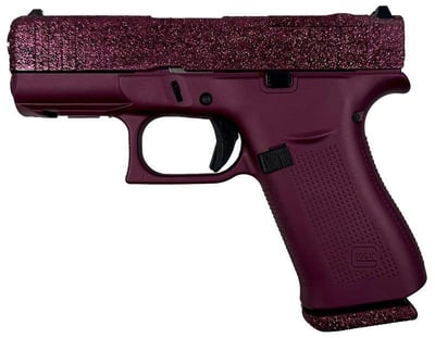 Glock 43X MOS Black Cherry Glitter 9mm 3.4" Barrel 10-Rounds - $499.99