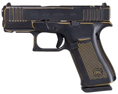 Glock 43X MOS "Stinger" Black / Yellow 9mm 3.4" Barrel 10-Rounds - $439.99 