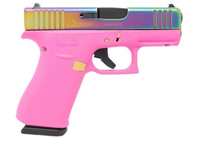 Glock 43X Pink Rainbow 9mm 3.41" Barrel 10 Rds - $569.99 + Free Shipping