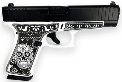 Glock 48 Gen5 Custom "Sugar Skull" White 9mm 4.17" Barrel 10-Rounds - $849.99