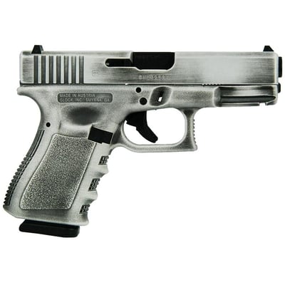 Glock G19 GEN3 COMPACT 9MM 4"" 2/15RD AUSTRIA FULL WHITE DISTRESSED - $522.99 