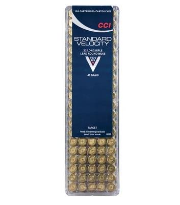 CCI Standard Velocity Ammo 22 LR 40gr LNR 100 Rounds - $8.79 