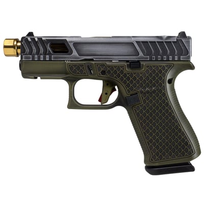 Glock 43X Tarpon, Fully Upgraded, 3.4" Threaded Barrel, Custom Finish & Stippling - $599.99 